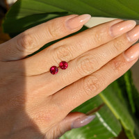 1.41 Ct.Tw.Total Carat Weight Ruby Pair from Mozambique Life Style