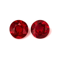 1.35 Ct.Tw.Total Carat Weight Ruby Pair from Mozambique Video