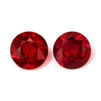 1.35 Ct.Tw.Total Carat Weight Ruby Pair from Mozambique Video