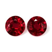 1.37 Ct.Tw.Total Carat Weight Ruby Pair from Mozambique Video