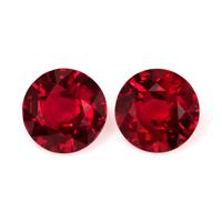 1.31 Ct.Tw.Total Carat Weight Ruby Pair from Mozambique Video