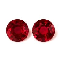 1.35 Ct.Tw.Total Carat Weight Ruby Pair from Mozambique Video