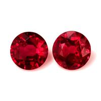 1.44 Ct.Tw.Total Carat Weight Ruby Pair from Mozambique Video