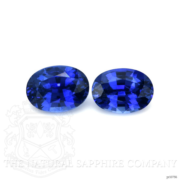 2.65 Ct.Tw. Blue Sapphire Pair from Ceylon (Sri Lanka)