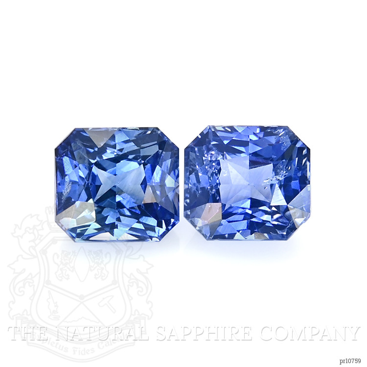 2.35 Ct.Tw. Blue Sapphire Pair from Ceylon (Sri Lanka)