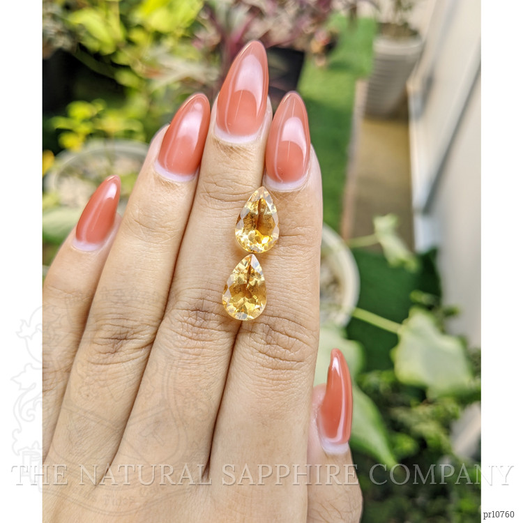 7.28 Ct.Tw. Citrine Pair from Brazil