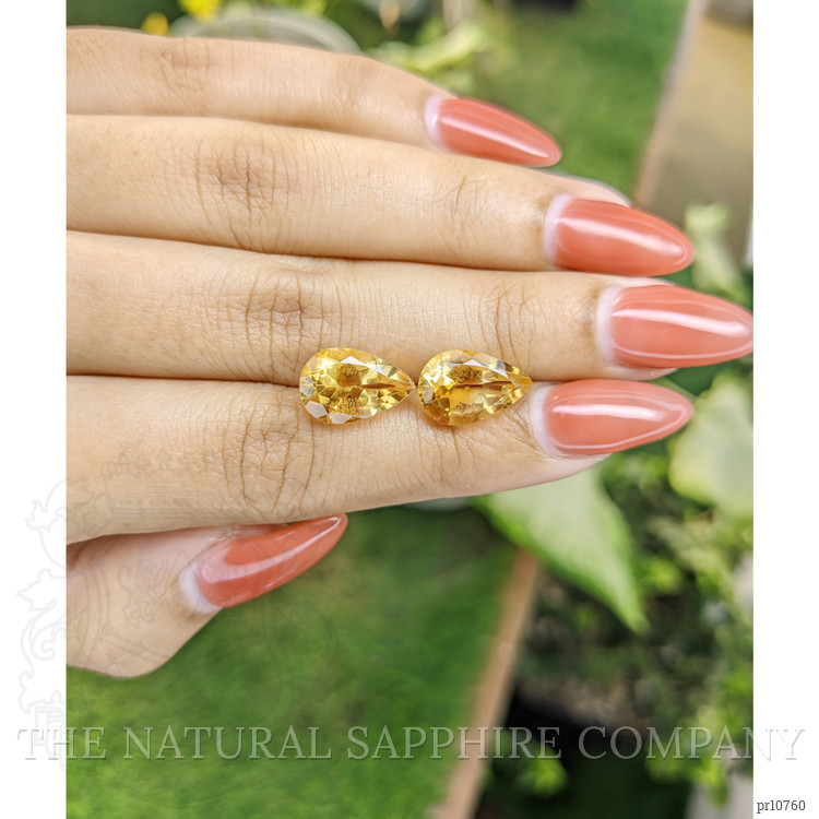 7.28 Ct.Tw. Citrine Pair from Brazil