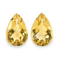 7.45 Ct.Tw. Pear Citrine Pair