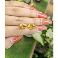 7.45&nbsp;Ct.Tw.Total Carat Weight Citrine Pair from Brazil Life Style