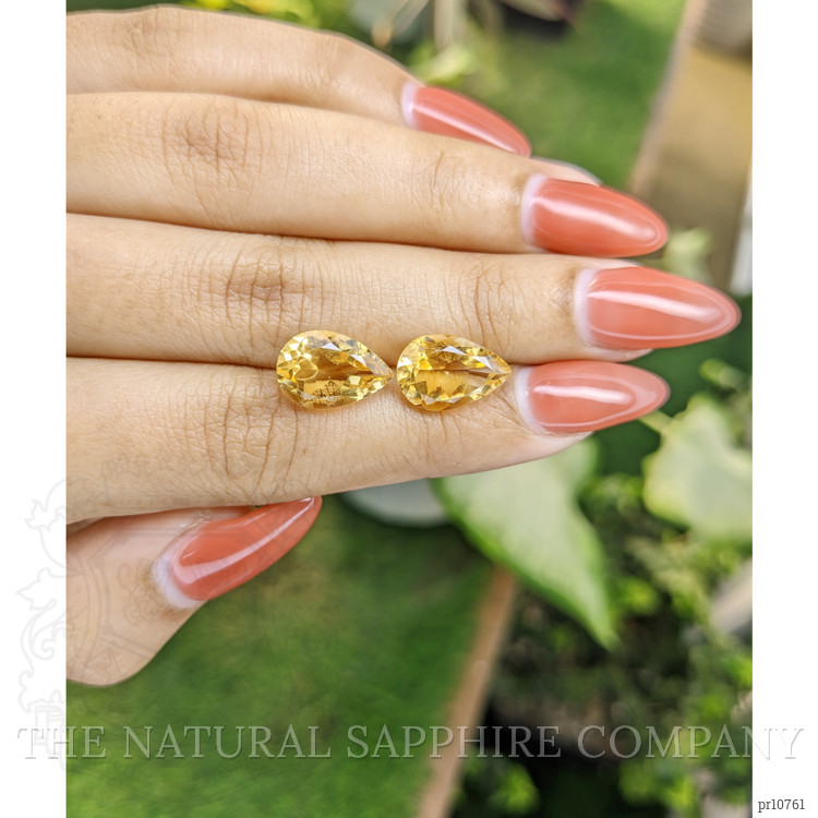 7.45 Ct.Tw. Citrine Pair from Brazil