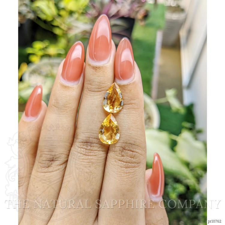 5.72 Ct.Tw. Citrine Pair from Brazil