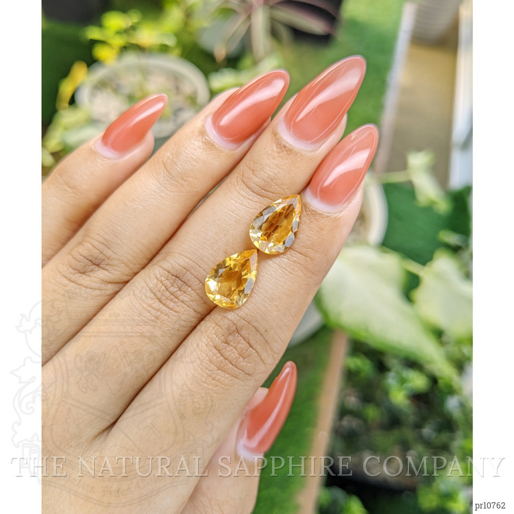 5.72 Ct.Tw. Citrine Pair from Brazil
