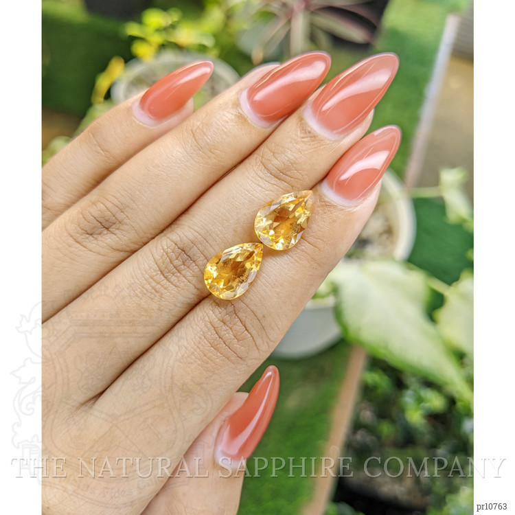7.12 Ct.Tw. Citrine Pair from Brazil