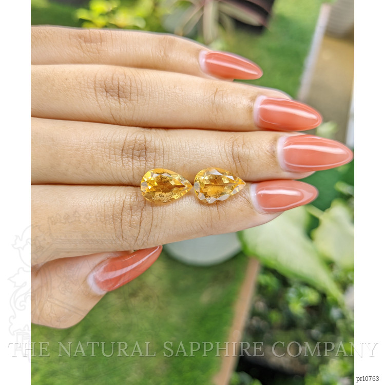 7.12 Ct.Tw. Citrine Pair from Brazil
