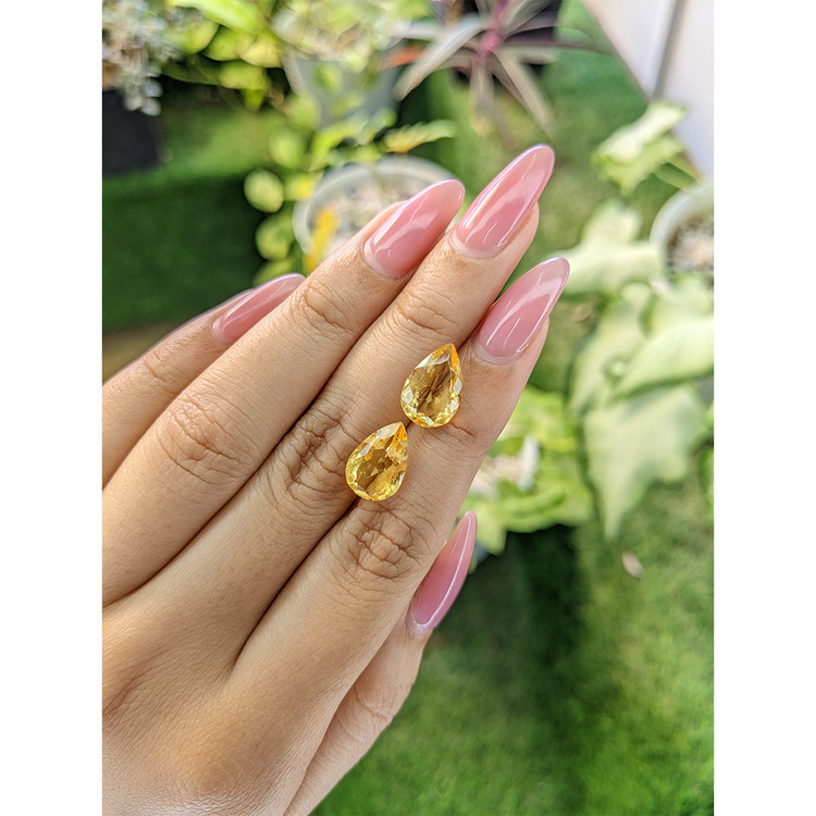 6.38 Ct.Tw. Citrine Pair from Brazil