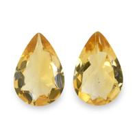 5.49 Ct.Tw. Pear Citrine Pair
