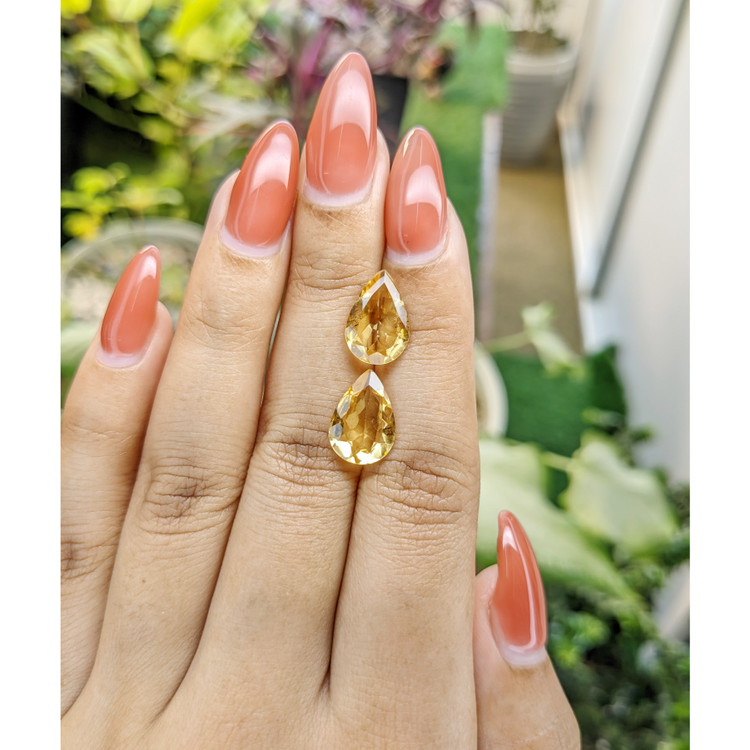 5.49 Ct.Tw. Citrine Pair from Brazil