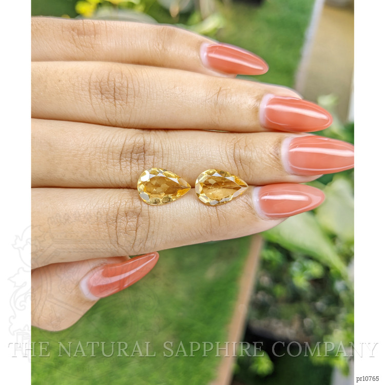 5.49 Ct.Tw. Citrine Pair from Brazil