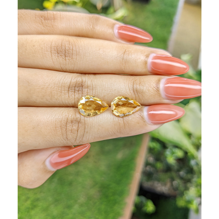 5.49 Ct.Tw. Citrine Pair from Brazil