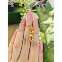 5.72 Ct.Tw.Total Carat Weight Citrine Pair from Brazil Life Style