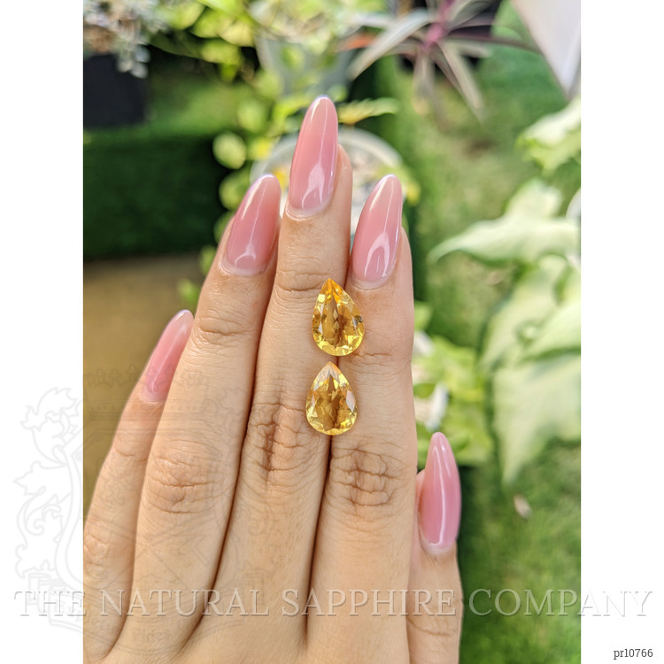 5.72 Ct.Tw. Citrine Pair from Brazil