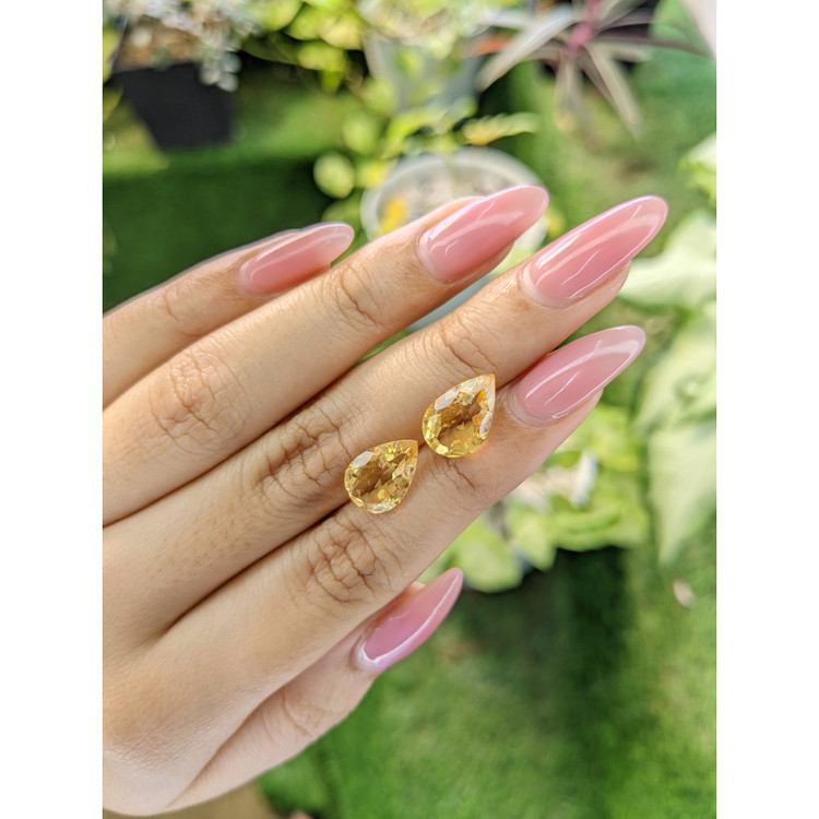 5.72 Ct.Tw. Citrine Pair from Brazil