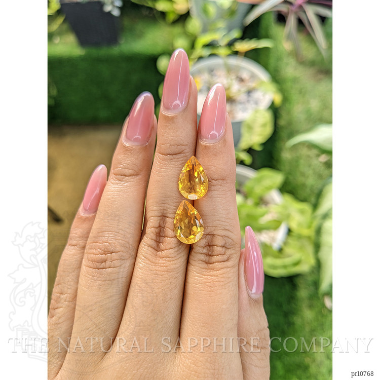 6.63 Ct.Tw. Citrine Pair from Brazil