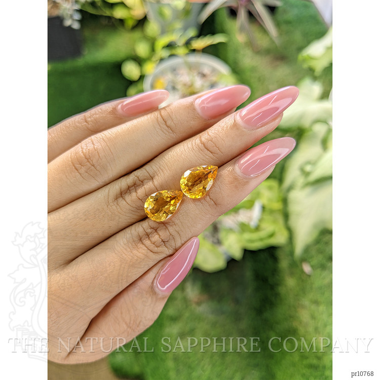 6.63 Ct.Tw. Citrine Pair from Brazil