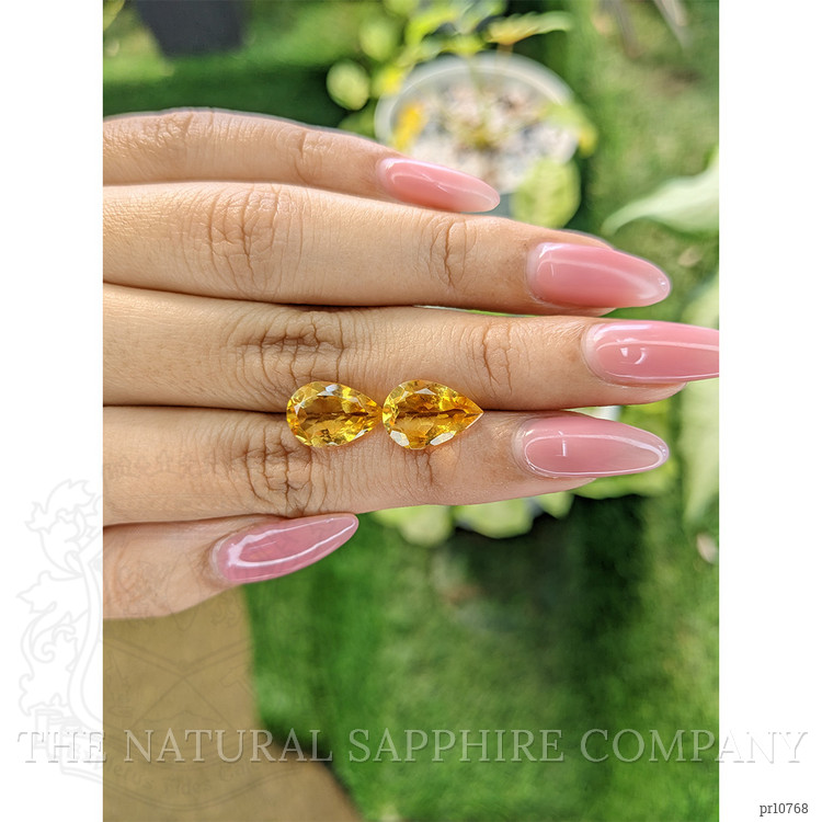 6.63 Ct.Tw. Citrine Pair from Brazil