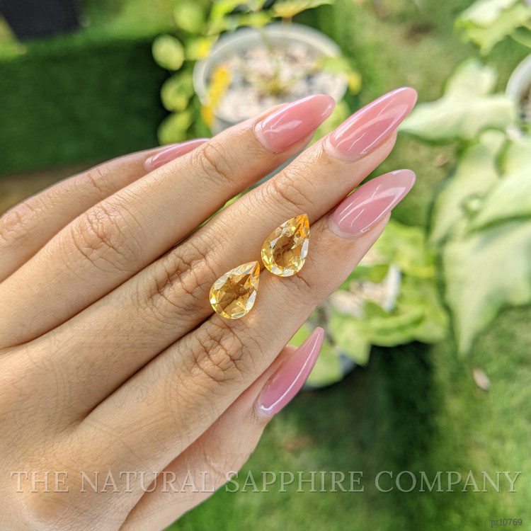 5.80 Ct.Tw. Citrine Pair from Brazil