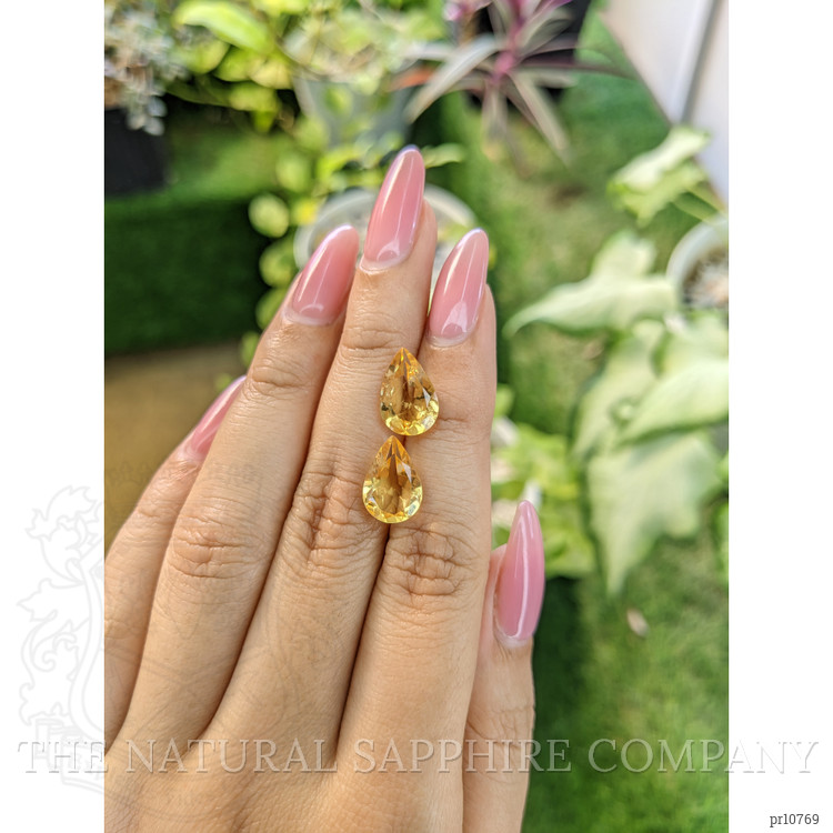 5.80 Ct.Tw. Citrine Pair from Brazil