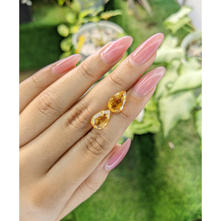 5.26 Ct.Tw. Citrine Pair from Brazil