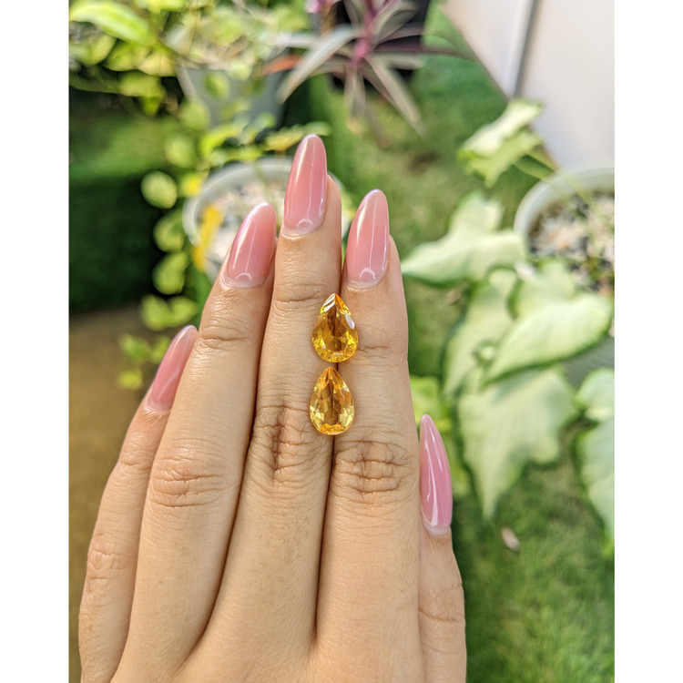 5.26 Ct.Tw. Citrine Pair from Brazil