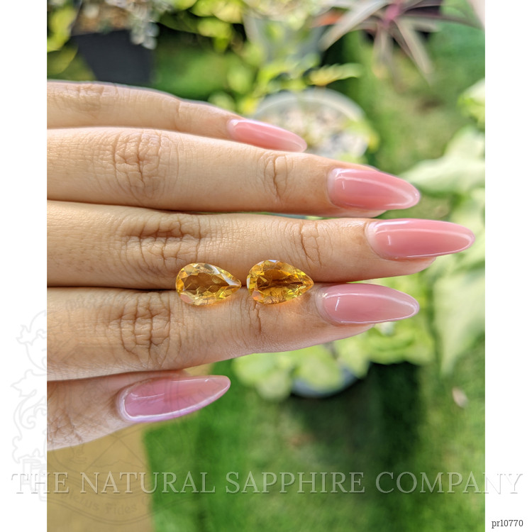 5.26 Ct.Tw. Citrine Pair from Brazil