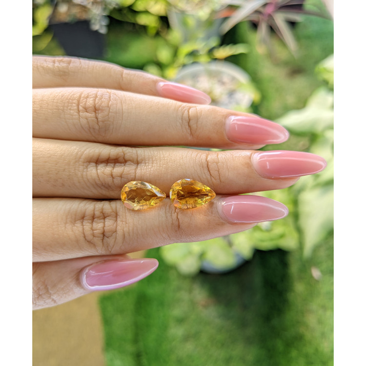 5.26 Ct.Tw. Citrine Pair from Brazil
