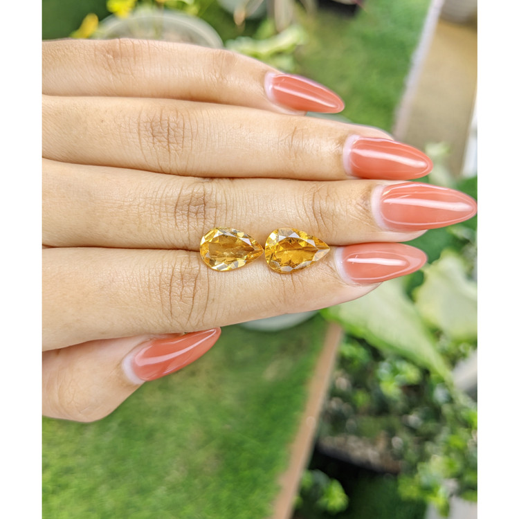 6.27 Ct.Tw. Citrine Pair from Brazil
