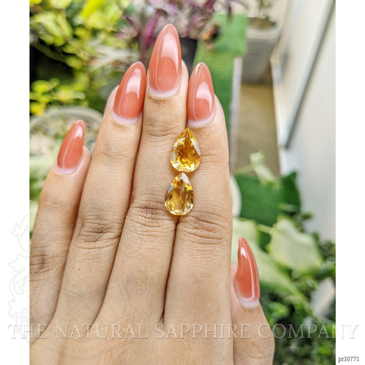 6.27 Ct.Tw. Citrine Pair from Brazil