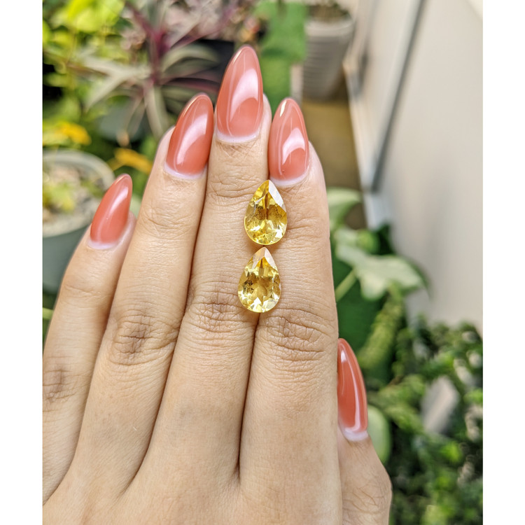 6.79 Ct.Tw. Citrine Pair from Brazil