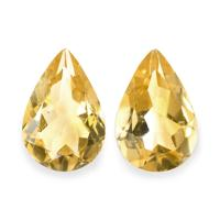 6.70 Ct.Tw. Pear Citrine Pair