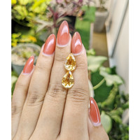 6.70 Ct.Tw.Total Carat Weight Citrine Pair from Brazil Life Style