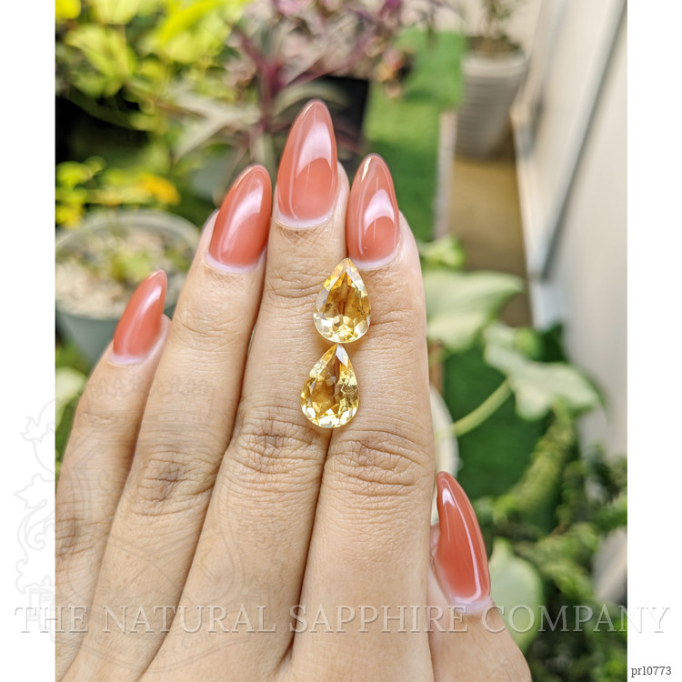 6.70 Ct.Tw. Citrine Pair from Brazil