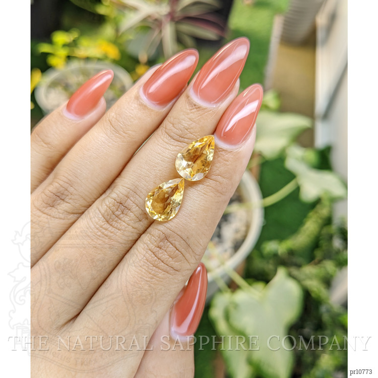 6.70 Ct.Tw. Citrine Pair from Brazil