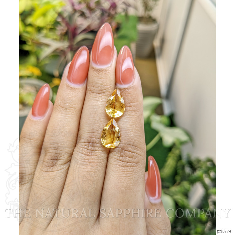 5.74 Ct.Tw. Citrine Pair from Brazil