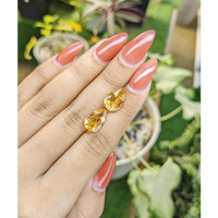 5.74 Ct.Tw.Total Carat Weight Citrine Pair from Brazil Life Style