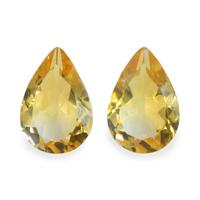 5.73 Ct.Tw. Pear Citrine Pair