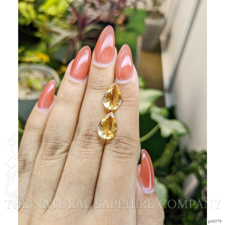5.73 Ct.Tw. Citrine Pair from Brazil