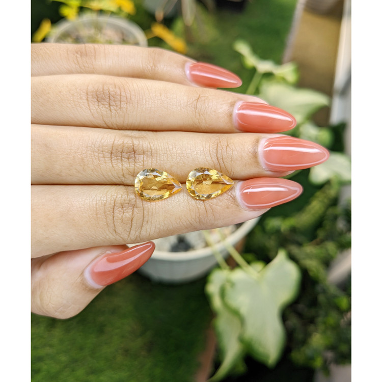 5.73 Ct.Tw. Citrine Pair from Brazil