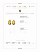6.96 Ct.Tw.Total Carat Weight Yellow Citrine Pair from Brazil Scan Report