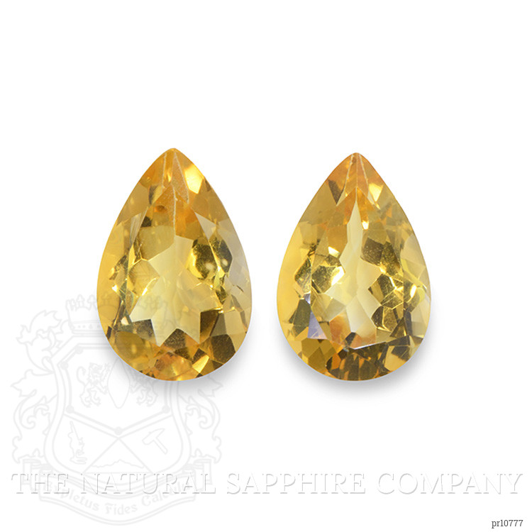 6.96 Ct.Tw. Citrine Pair from Brazil