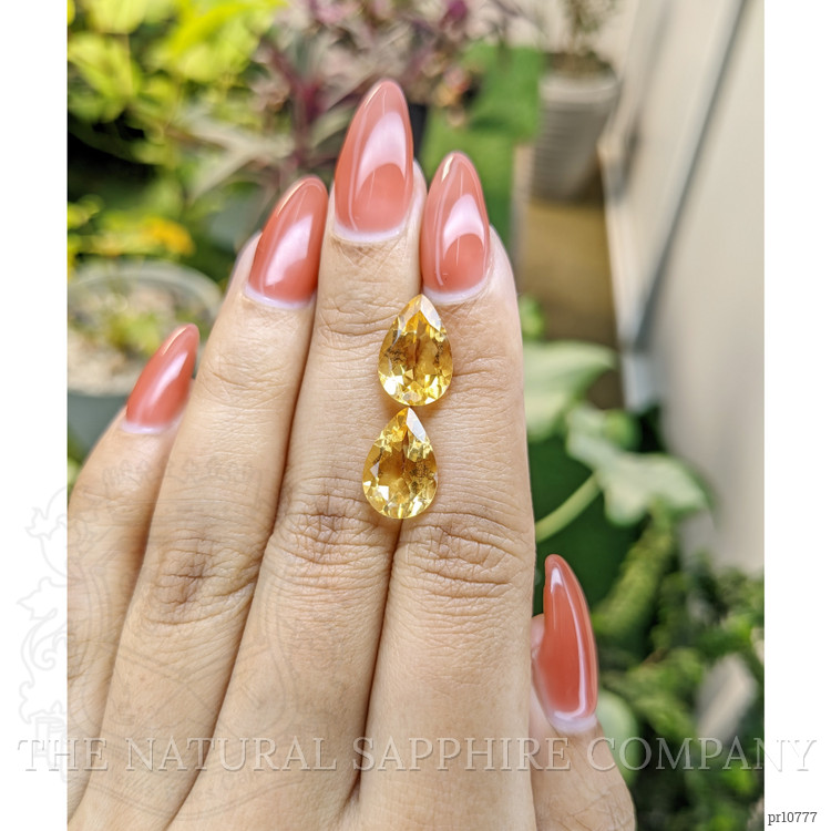 6.96 Ct.Tw. Citrine Pair from Brazil